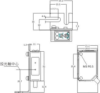 附固定架尺寸圖