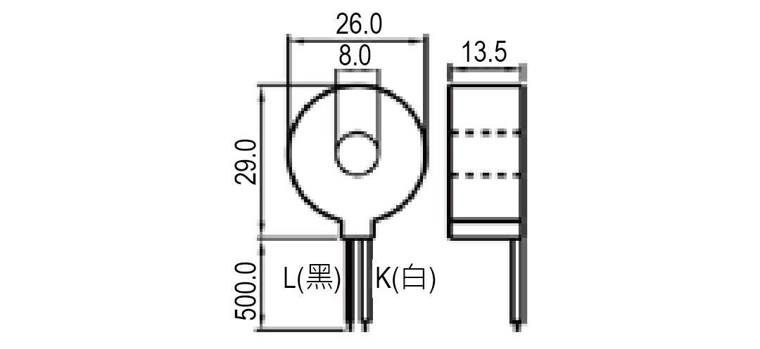 CT規格:「mA」CT-60 (Ct_rA=1500)