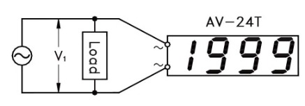 如何測量交流電壓Voltage <V1> < 400V rms