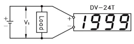 如何測量直流電壓Voltage <V1> <400VDC
