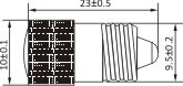 尺寸圖E10 LED燈泡
