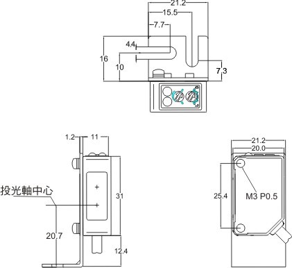 附固定架尺寸圖