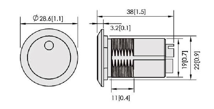 尺寸圖:FBT-22IRS FBT-22IRS-24V FBT-22IR FBT-22IR-24V