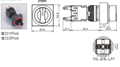 方型選擇鈕
