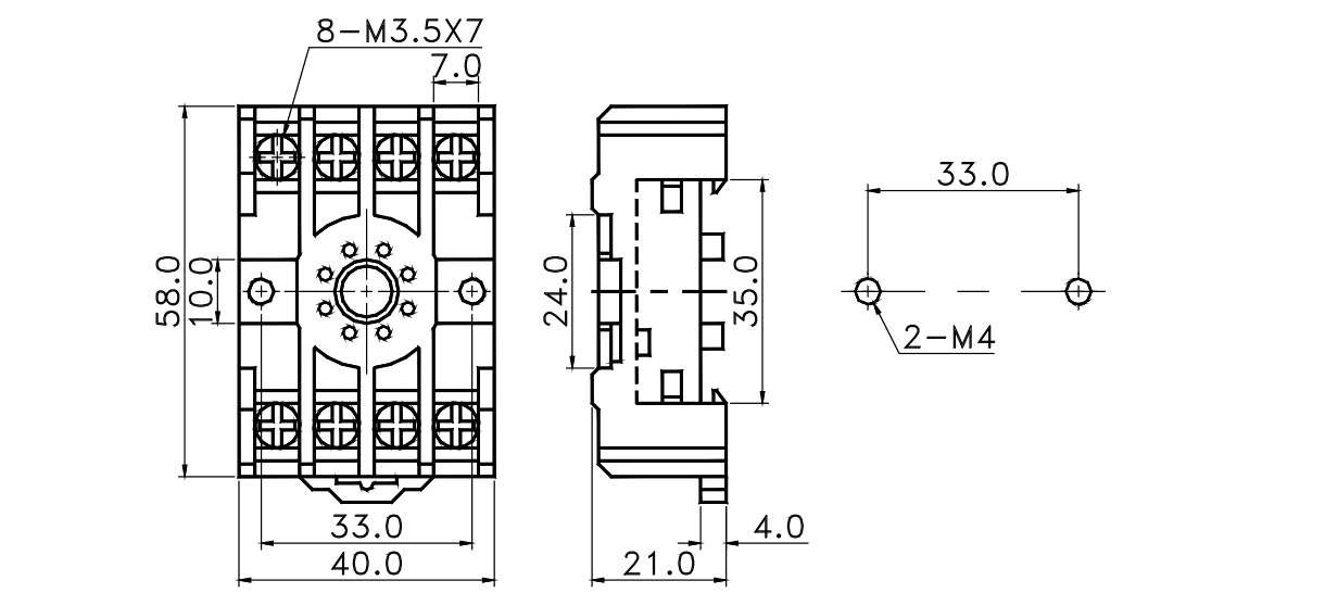 PF085A/H3 series尺寸