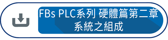 FBs PLC系列 使用手冊1 硬體篇第二章 : 系統之組成