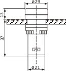 尺寸圖22/25Ø經濟型指示燈平頭型