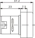 尺寸圖22Ø超短型指示燈圓型