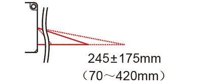 CD2H檢測範圍245±175mm