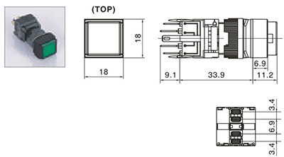 方型鈕