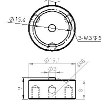 圓形荷重元LS-DC5尺寸