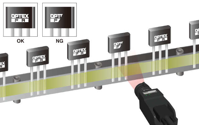 檢查晶體管上的印刷訊息