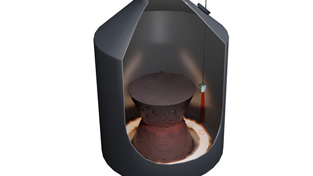 測量腔室頂板的溫度