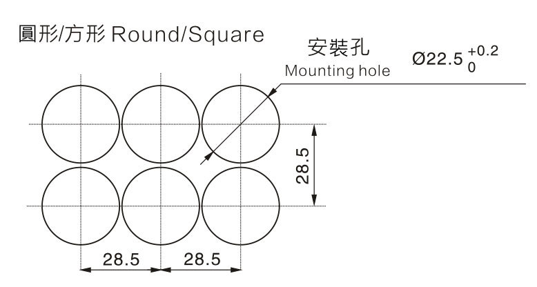 安裝尺寸圖/Installation size